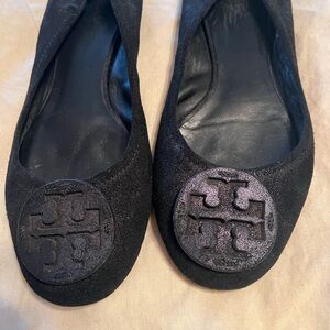 Tory Burch Black Ballet Flats